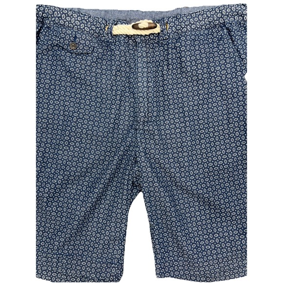 Los Angeles Third & Army Men's Shorts Size 34 Blue Geometric Print Cotton Casual - Picture 2 of 14